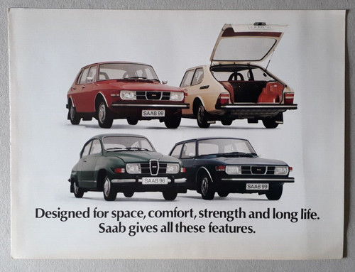 Saab range brochure 1974 - range,