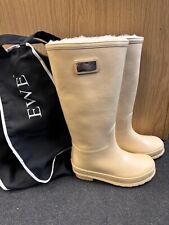 Ewe Style Wellington Boots - Cream Size 6
