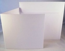 Card & Envelopes – 6” x 6”, White, Square. Card Making Crafts – Choose Qty