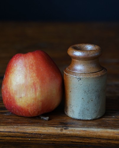 Antique mini stoneware bottle - mini,