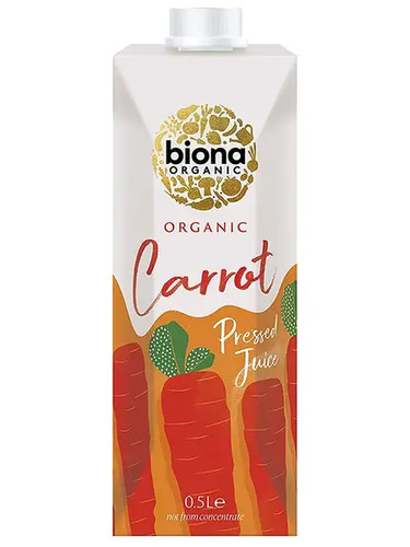 Organic carrot juice 500ml - carrot,