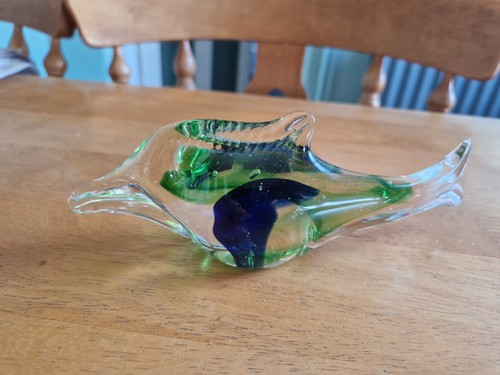 Glass dolphin ornament poss - ,
