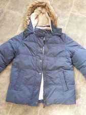 FAT FACE - GIRL'S  FURRY LINED WARM HOODED COAT AGE 12/13 YEARS.