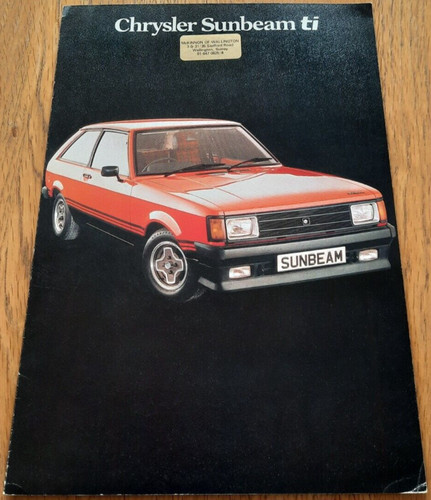 Chrysler sunbeam car - chrysler,