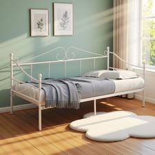 White Metal Daybed Frame
