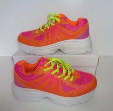 Ladies Orange Trainers New