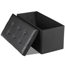30"  Folding Leather Storage