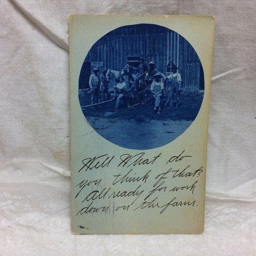 Vintage 1909 farm postcard - vintage,