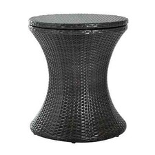 PE Rattan Ice Bucket Table