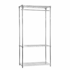 Chrome Wire Clothes Rack - 1 x