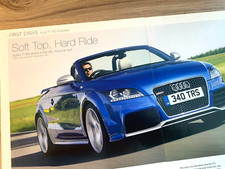 AUDI TT RS ROADSTER LAUNCH DRIVE - FRAMEABLE ORIGINAL PRESS CAR ROAD TEST REVIEW