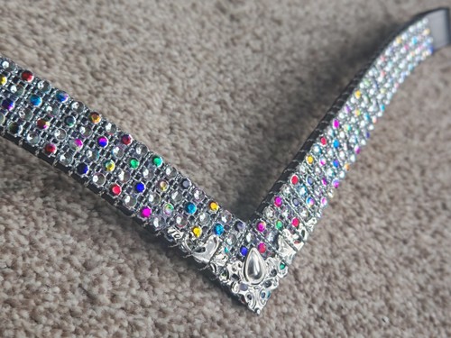Shape bling browband cob - v,