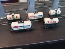 Job Lot 5 Hornby Oo Gauge Milk Tanker Wagons Ok Condition