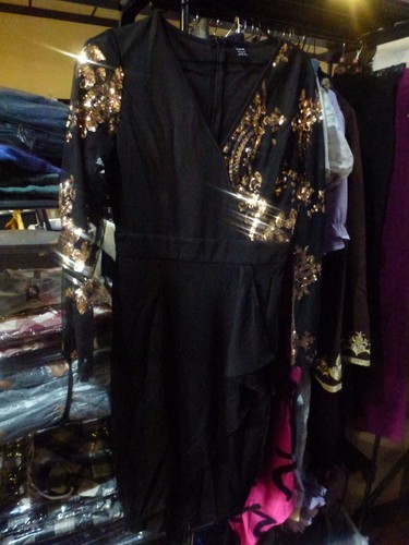 Shein ladies black and gold - ladies,