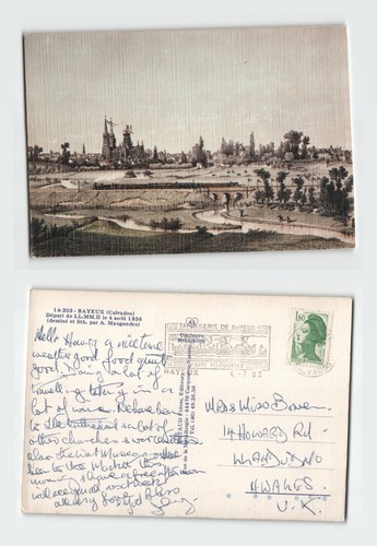 Vintage postcard bayeux - vintage,