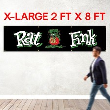 Rat Fink Banner Flag 2x8 feet