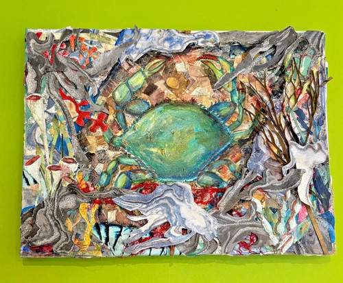 Blue crab original - crab.original, acrylic