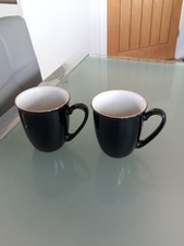DENBY JET BLACK 10 cm MUGS X