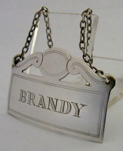 Sterling silver brandy bottle - silver,