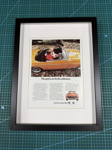 Framed original mgb sports car - mgb,