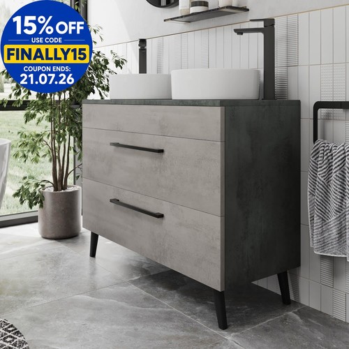 Bathroom vanity unit double - vanity,