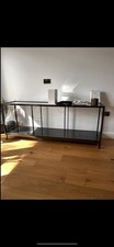 Glass Console Table / Display Shelf / Tv Unit with Glass Shelves