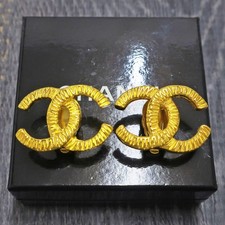 CHANEL Gold Plated CC Logos
