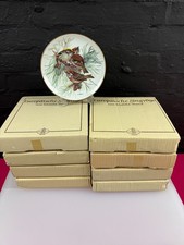 8 WWF Bird Collectors Plates by Ursula Band Certificates and Boxes 7.75" Set
