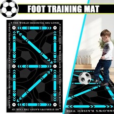 Football Skills Training Mat Non Slip Kids Adults Dribble Training Carpet Sports