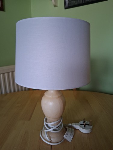 Alabaster table lamp with - alabaster,