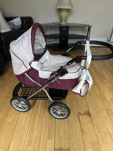Childrens silver cross pram - silver,