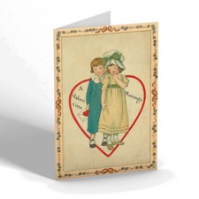VALENTINES DAY CARD - Vintage