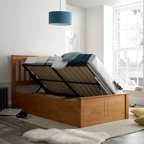 Wood ottoman bed francis lift - ottoman, bed,