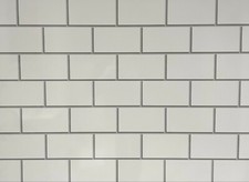 White Metro Tile Effect
