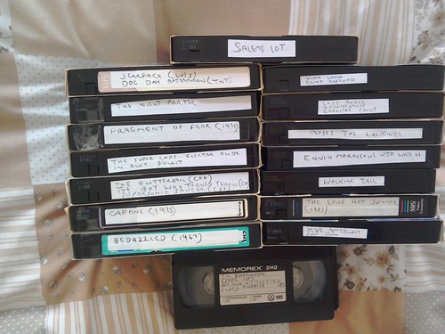 Used video tapes various - 16,