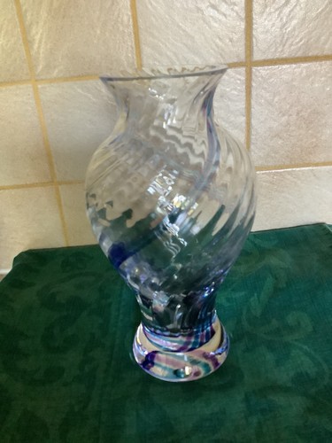 Caithness glass vase cms - glass,