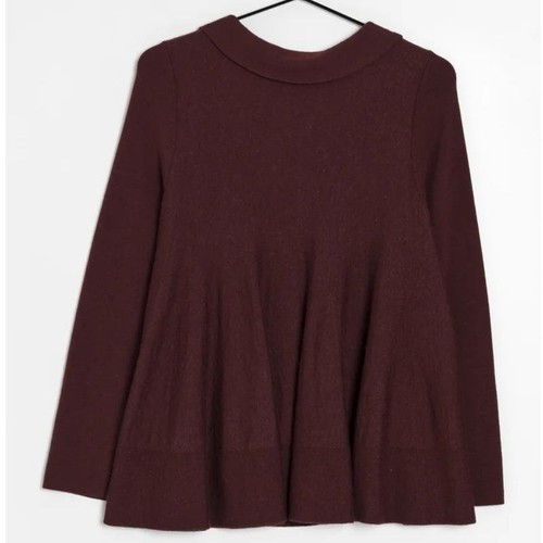 Women cos burgundy wool - women,
