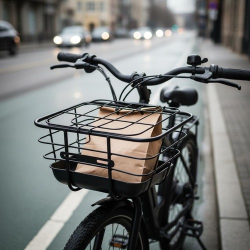 Front bike basket - bike, slotted