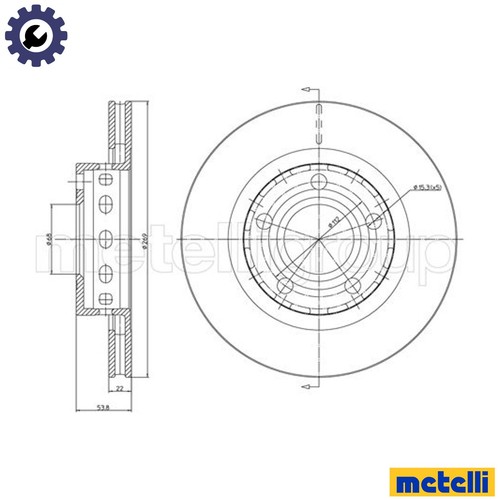 Brake disc 1517c - brake,