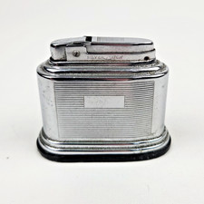 Vintage British Butanic  Silver Match Table Top Lighter Untested
