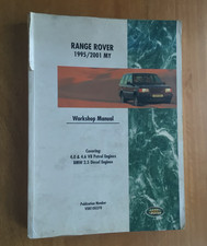 Range Rover 1995/2001 MY Worksop Manual 4.0 & 4.6 V8 petrol & BMW 2.5 Diesel 