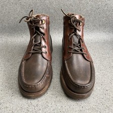 chukka boots Sebago size 7.5 uk mens Brown Real Quality Leather Vibram Soles