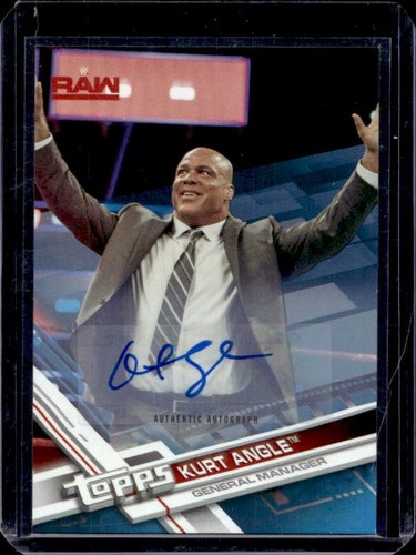 Kurt angle auto 2018 topps - angle,