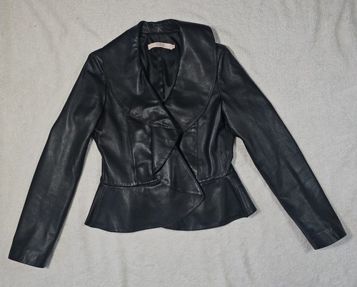 Red valentino leather jacket - valentino,