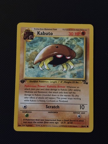 Pokémon tcg kabuto - kabuto, 1st