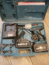 Cordless Wrench W-1800 24v Impact Driver 2 Batteries Charger Box