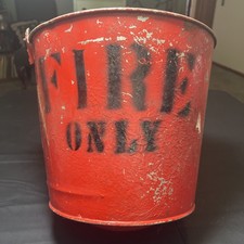 Vintage Fire Bucket With Round