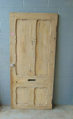 Front door pine victorian - victorian,