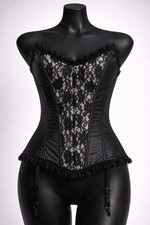 Ladies Black & White Lace