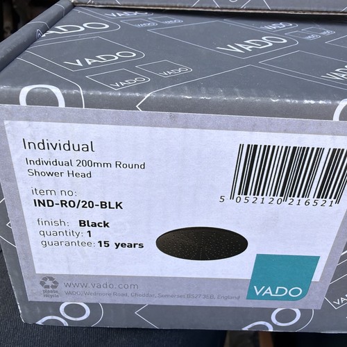 Vado individual 200mm round - individual,